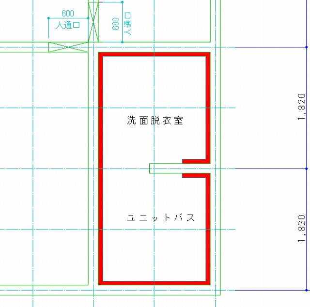 ユニットバスと洗面脱衣室の床下を一つの空間に!